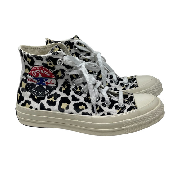 Converse Chuck Taylor 70 High Logo Play - Desert Ore Animal Print Men 5/Women 7 - Picture 3 of 9